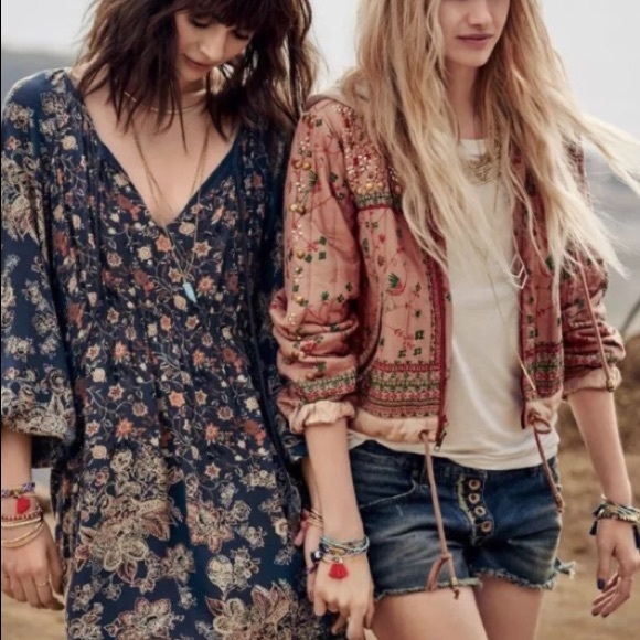 FREE PEOPLE Play My Song Studded JACKET Coat S M L - Picture 2 of 7